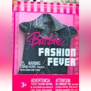 Mattel 2006/2007 Barbie Fashion Fever Denim Jean Top. NIP. #K8449 K8451
